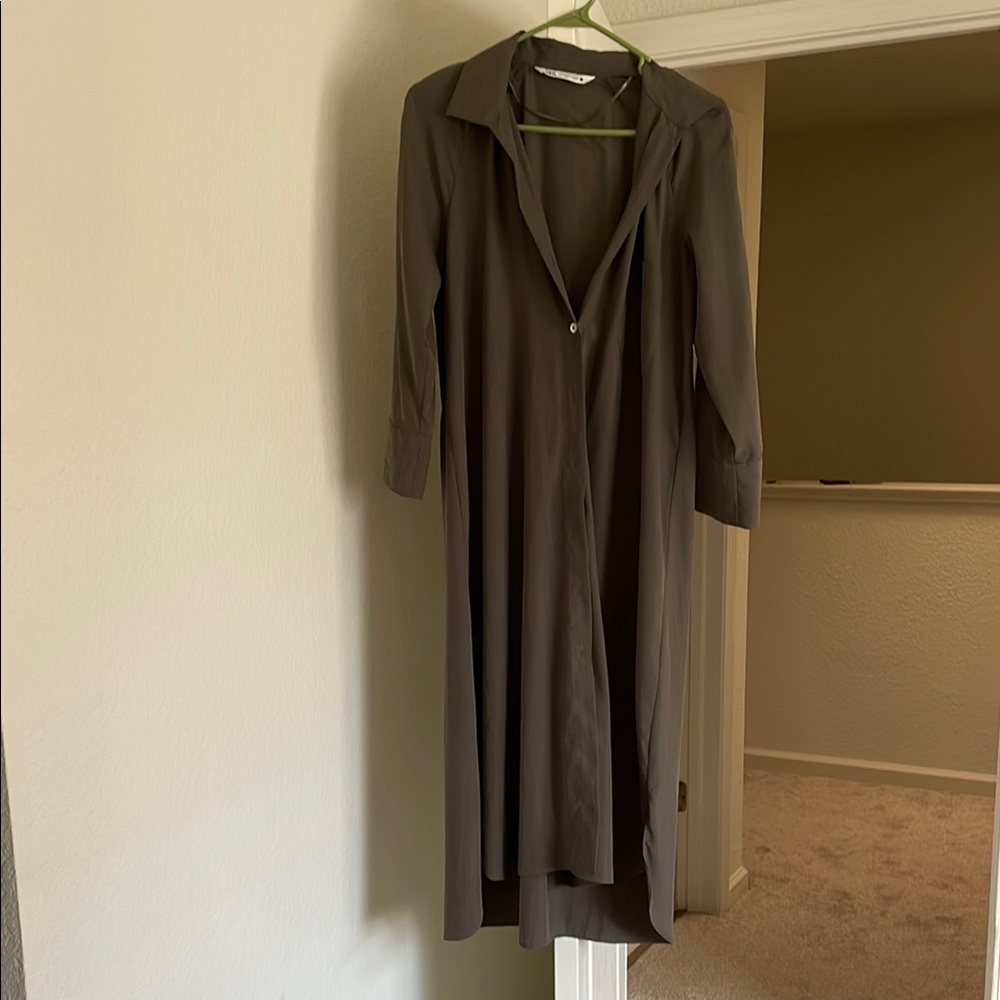 Zara Elegant Gray Women's Dress XS